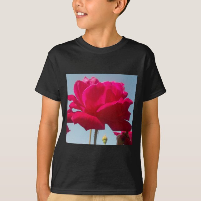 Camiseta Hermoso Rosa Celestial Rojo Contra Azul (Anverso)