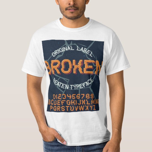 Camiseta Hermoso roto (Anverso)