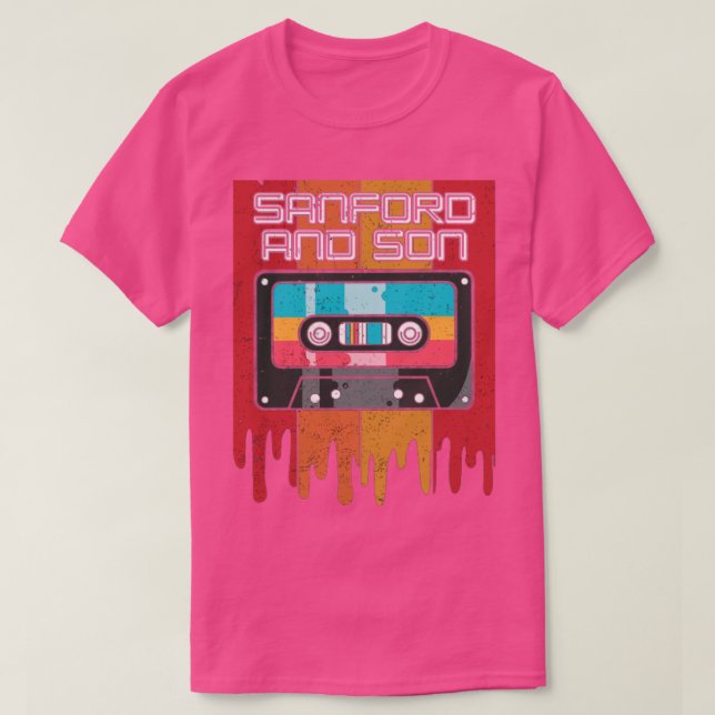 Camiseta Hermoso Sanford Name Flowers Estilo Retro Classic  (Diseño del anverso)