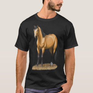 Camiseta Hermoso semental de caballo cuarto de milla Bucksk
