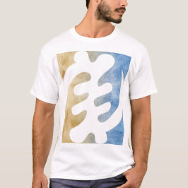 Camiseta Hermoso Símbolo africano de color de arena de Gye