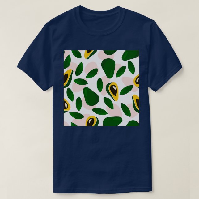 Camiseta Hermoso sin costura con aguacate (Diseño del anverso)