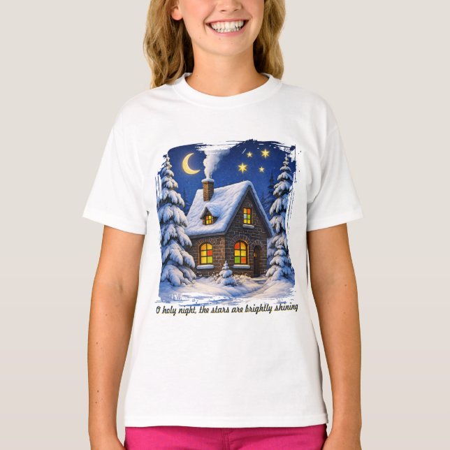 Camiseta Hermoso tema de Navidad (Anverso)