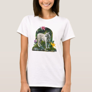 Camiseta Hermoso Tigre Blanco