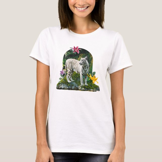 Camiseta Hermoso Tigre Blanco (Anverso)