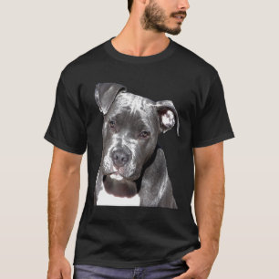Camiseta Hermoso Triste Divertido Amistoso Perro Pitbull Nu