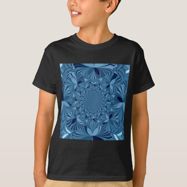 Camiseta Hermoso y encantador arte azul kaleidoscopo irland (Anverso)