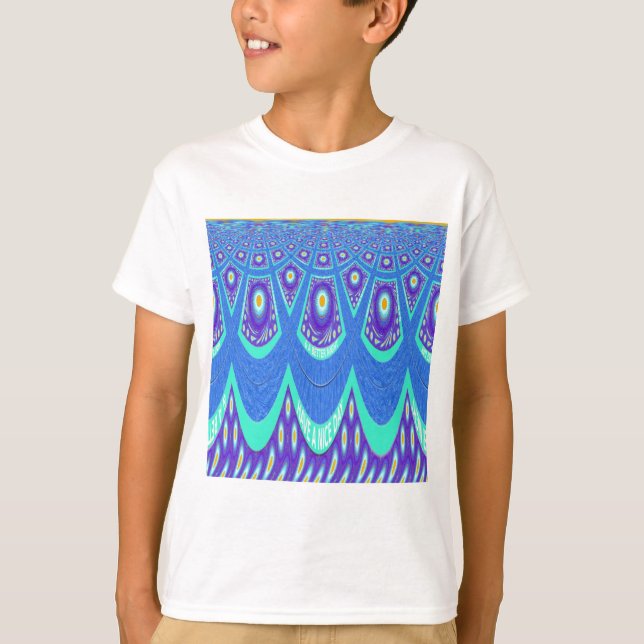 Camiseta Hermoso y encantador arte de vectores de batik azu (Anverso)