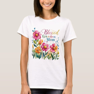 Camiseta Hermoso y encantador colorido Jardín Bendito Mamá