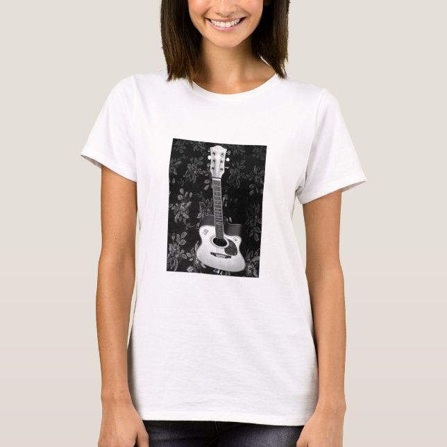 Camiseta Hermoso y encantador guitarra African Grayscale Mo (Anverso)