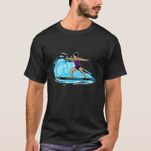 Camiseta Hermoso Yoga de remo en pie