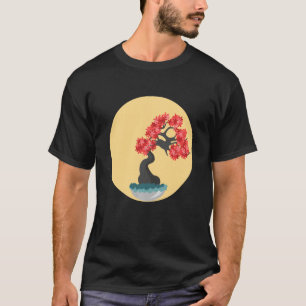 Camiseta Hermoso Zen Bonsai Tree T Shirt Yoga Circle Grap