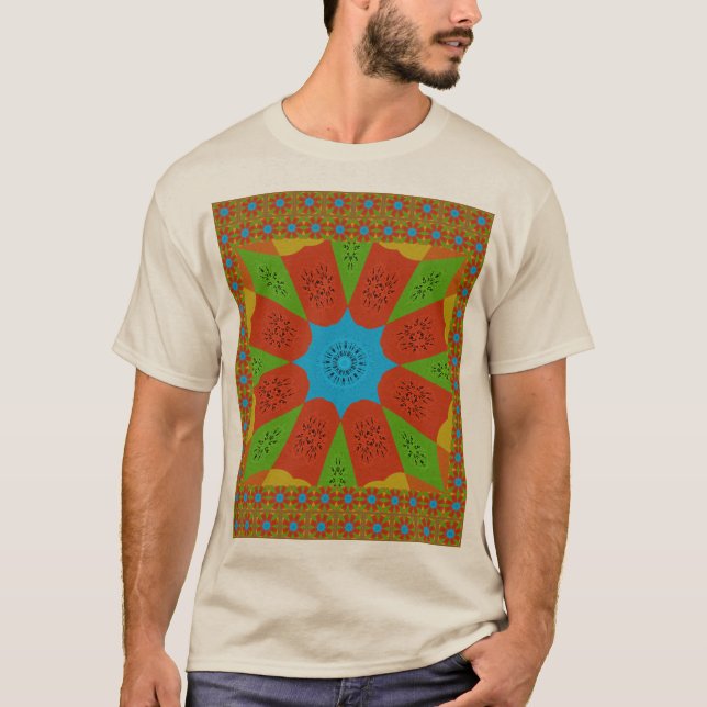 Camiseta Hermosos Colores De Diseño Feminista Africano. (Anverso)