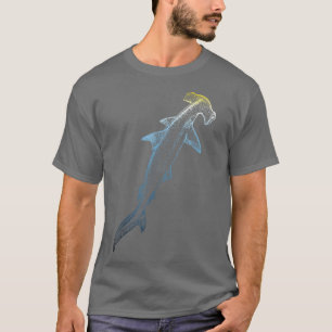 Camiseta Hermosos colores Natación Hammerhead Shark Lovers