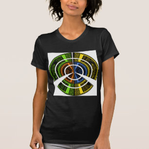 Camiseta Hermosos Ilustraciones circulares coloridos africa