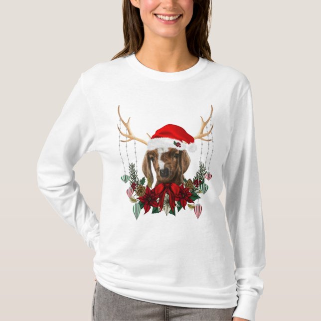 Camiseta Hermosos Navidades Cabra Boer Niño (Anverso)