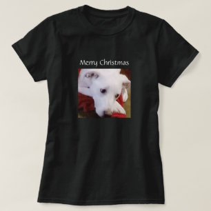 Camiseta Hermosos Navidades de perros con pipa blanca y nie