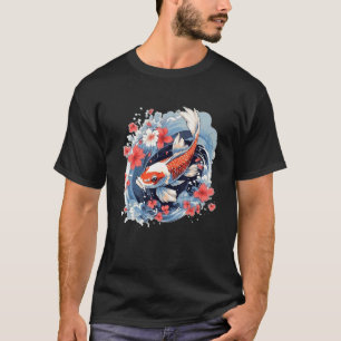 Camiseta Hermosos peces Koi para amantes del Nishikigoi jap