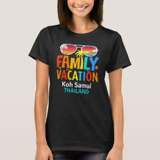Camiseta Hermosos trajes a juego familiares de la isla de K