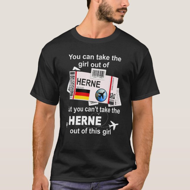 Camiseta Herne Boarding Pass Herne Girl Herne (Anverso)