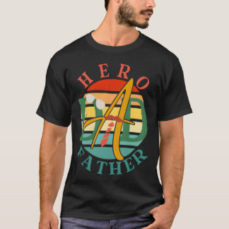 Camiseta Hero Dad Padre retro