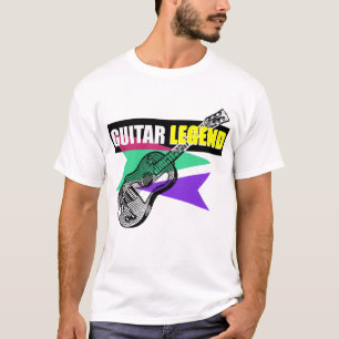Camiseta Hero Guitar Leyenda Retro Vintage Ilustracion Tee