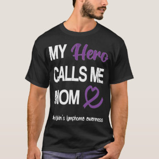 Camiseta Hero me llama purpa de guerrero del linfoma de mam