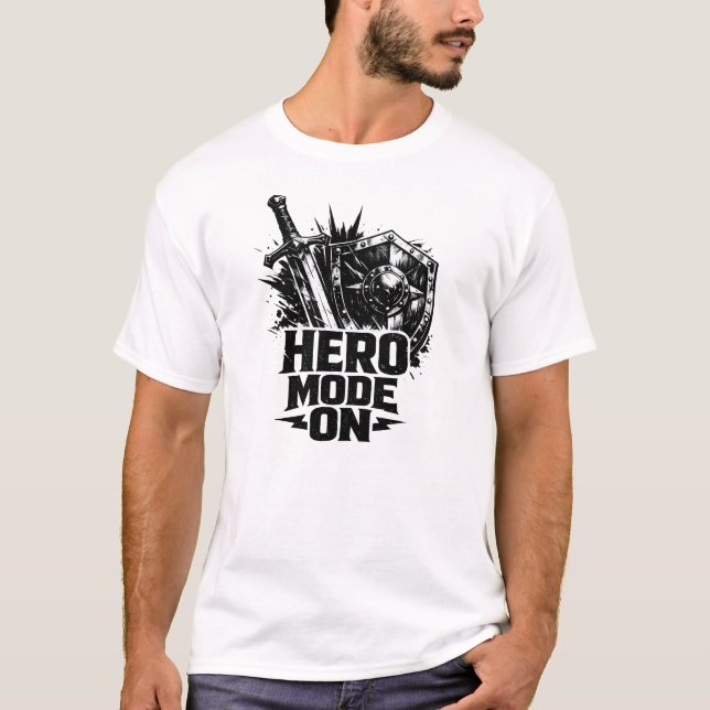 Camiseta Hero Mode On T-Shirt (Anverso)