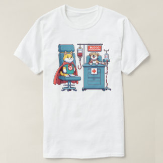 Camiseta Hero Pups donación de sangre - Tee canino de salva