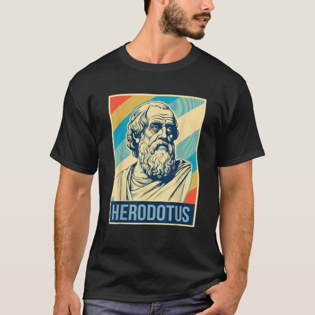 Camiseta Herodoto Poster Historiador griego antiguo camiset (Anverso)