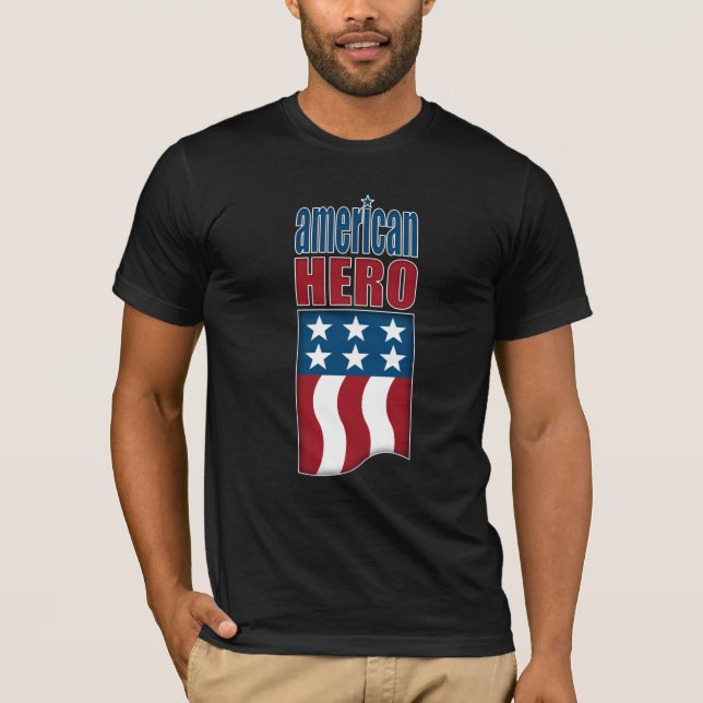 Camiseta Héroe americano (Anverso)