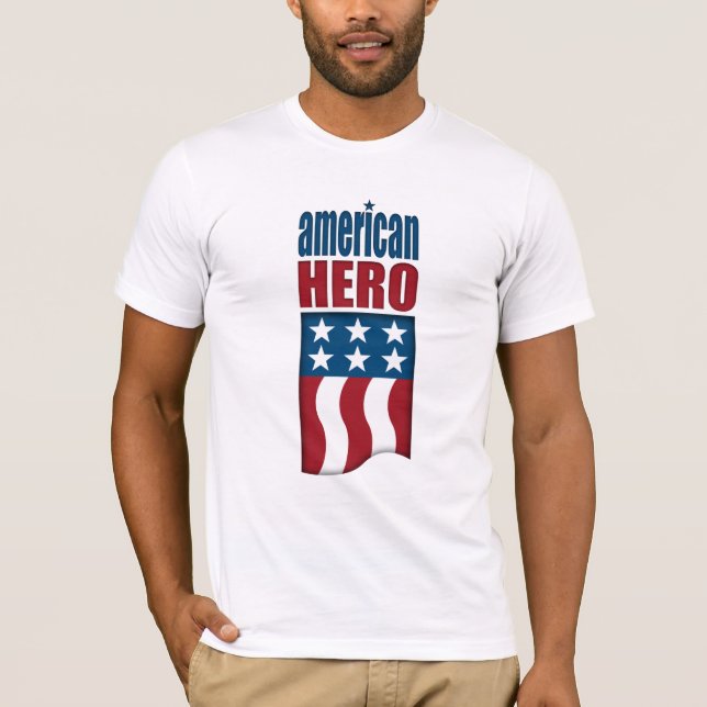 Camiseta Héroe americano (Anverso)