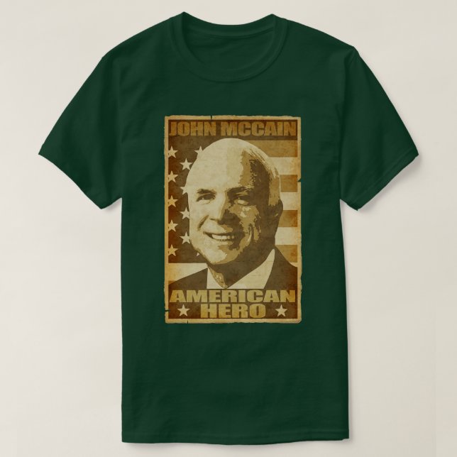 Camiseta Héroe americano de John Mccain (Diseño del anverso)