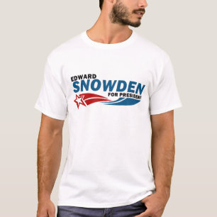 Camiseta Héroe americano de Snowden para el presidente