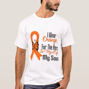 Camiseta Héroe anaranjado de la cinta de la leucemia mi