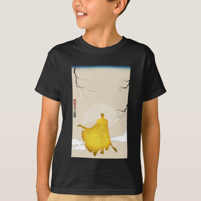 Camiseta Héroe, arte japonés (Anverso)