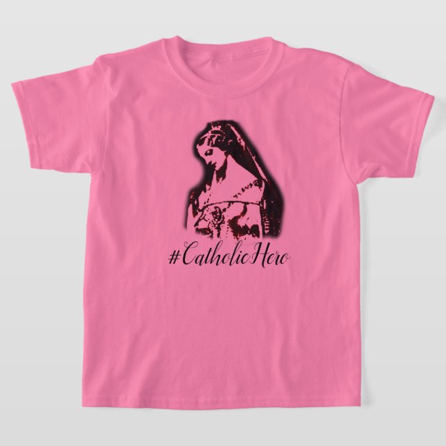 Camiseta #Héroe católico Isabella Tee (Chicas) (Distribución)
