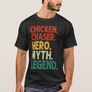 Camiseta Héroe Cazador de Pollos Mito Leyenda Vintage Pollo