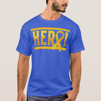 Camiseta ¡Héroe! - Conciencia sobre el cáncer infantil con 
