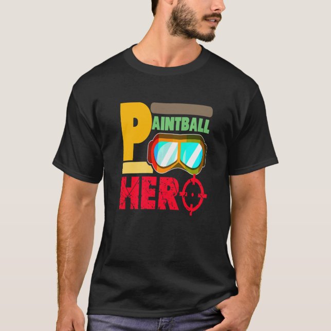Camiseta Héroe de bolas de pintura retro Guay Baller presen (Anverso)