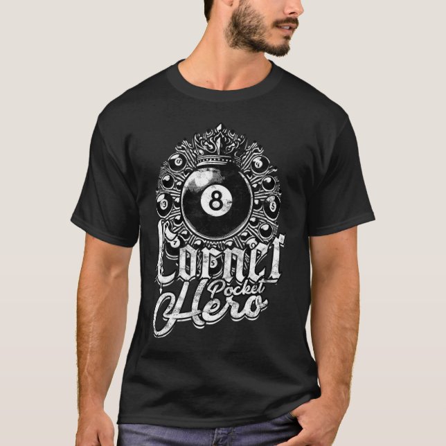 Camiseta Héroe de bolsillo de 8 bolas en la esquina de Bill (Anverso)