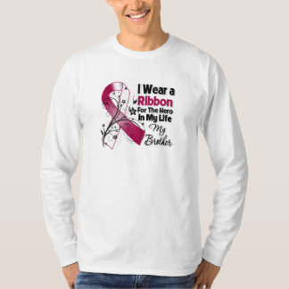 Camiseta Héroe de Brother en mi cáncer del cuello de la