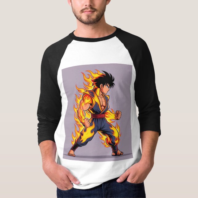 Camiseta Héroe de Inferno en el fuego (Anverso)