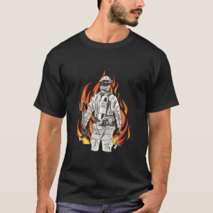 Camiseta Héroe de la brigada de bomberos de bomberos 1