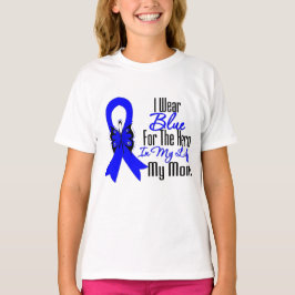 Camiseta Héroe de la cinta del cáncer de colon mi mamá