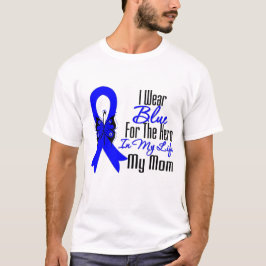 Camiseta Héroe de la cinta del cáncer de colon mi mamá