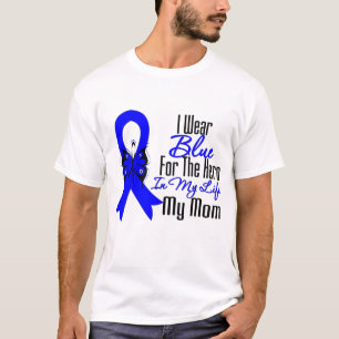 Camiseta Héroe de la cinta del cáncer de colon mi mamá
