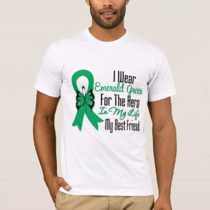 Camiseta Héroe de la cinta del cáncer de hígado mi mejor