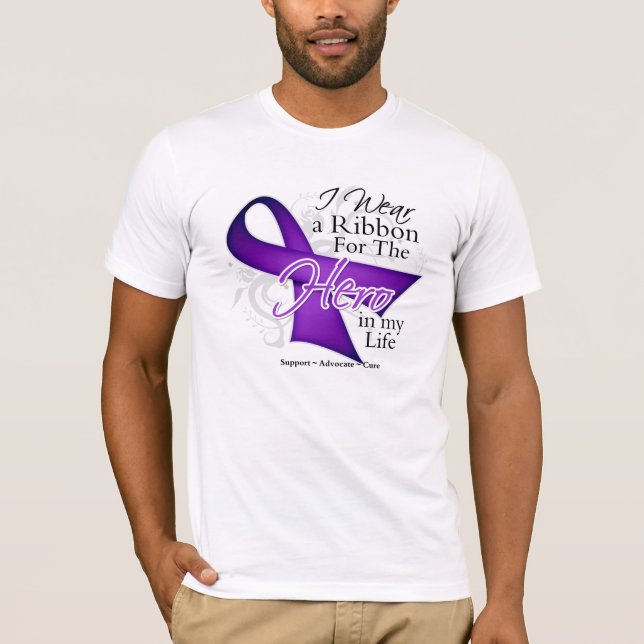 Camiseta Héroe de la cinta del síndrome de Sjogren en mi (Anverso)