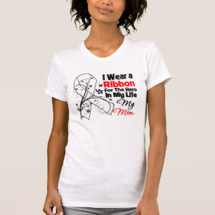 Camiseta Héroe de la mamá en mi cáncer de pulmón de la 